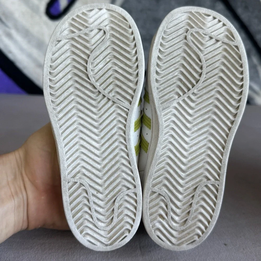 Size 10c - ADIDAS SUPERSTAR EL I THE SIMPSONS WHITE / GREEN GY3323 TODDLER